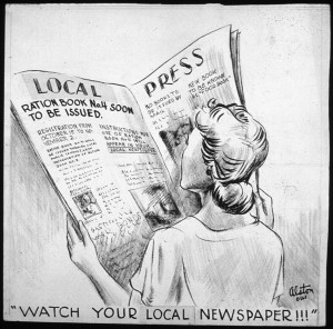 "Watch your local Newspaper!!!" - By Charles Henry Alston, 1907-1977, Artist (NARA record: 3569253) (U.S. National Archives and Records Administration) [Public domain], via Wikimedia Commons